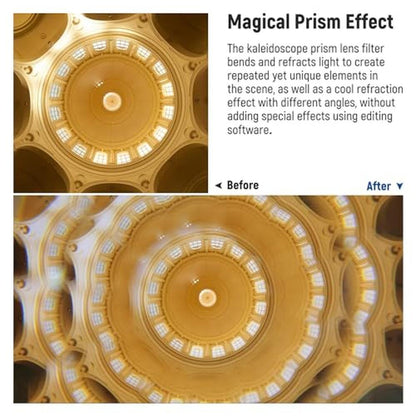 Neewer 82mm Kaleidoscope Prism Lens Filter – In Use