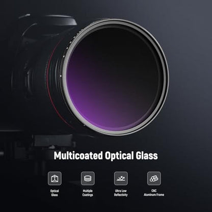 NEEWER 82mm ND2-400 (1-9 Stops) Variable ND Filter with – In Use