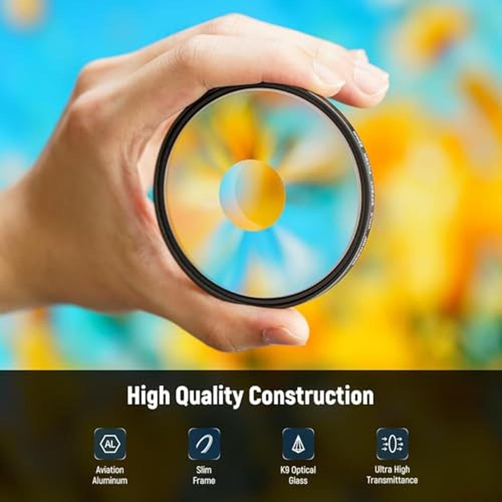 NEEWER 82mm Spiral Halo Camera Lens Filter – Close-up Detail