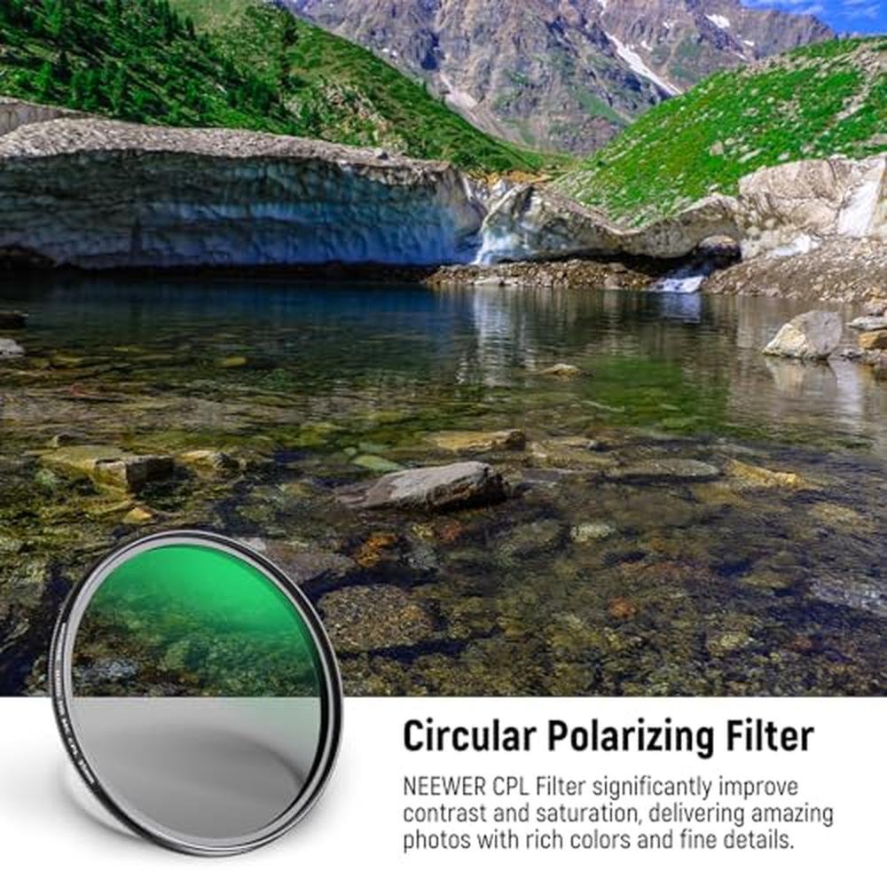 Neewer 95mm Polarizing Filter – Side View