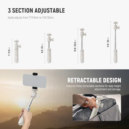 Neewer Basics Mini Desk Selfie Stick Tripod – Side View