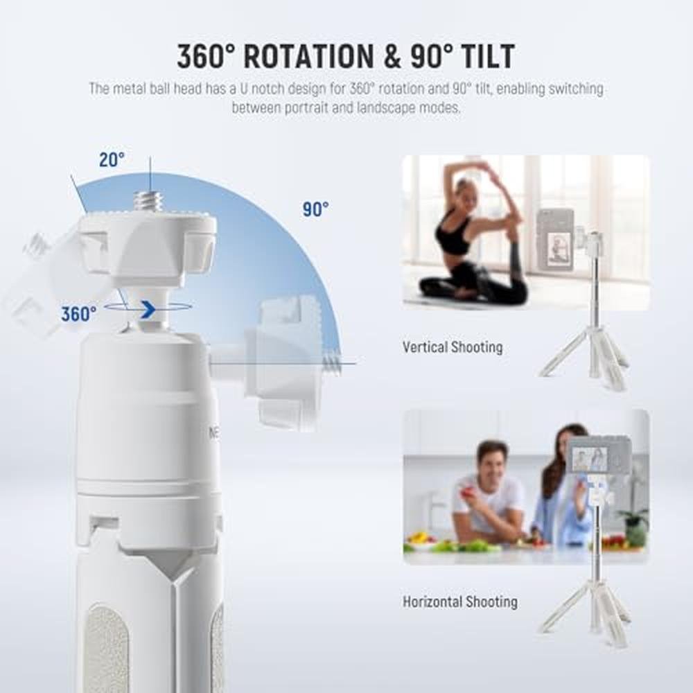 Neewer Basics Mini Desk Selfie Stick Tripod – Close-up Detail
