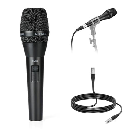 Neewer DM01: Neewer DM01 Cardioid Dynamic Microphone with – Front View