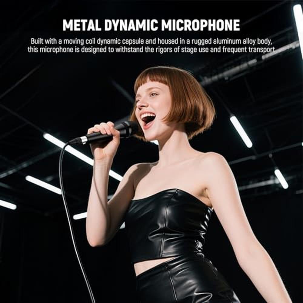 Neewer DM01: Neewer DM01 Cardioid Dynamic Microphone with – Side View