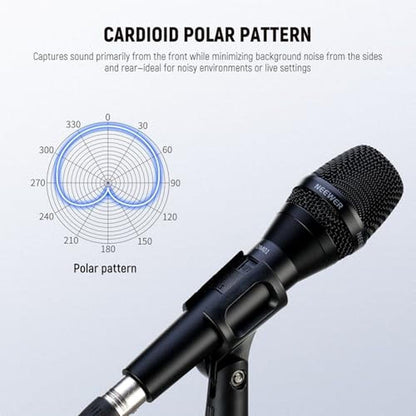 Neewer DM01: Neewer DM01 Cardioid Dynamic Microphone with – Close-up Detail