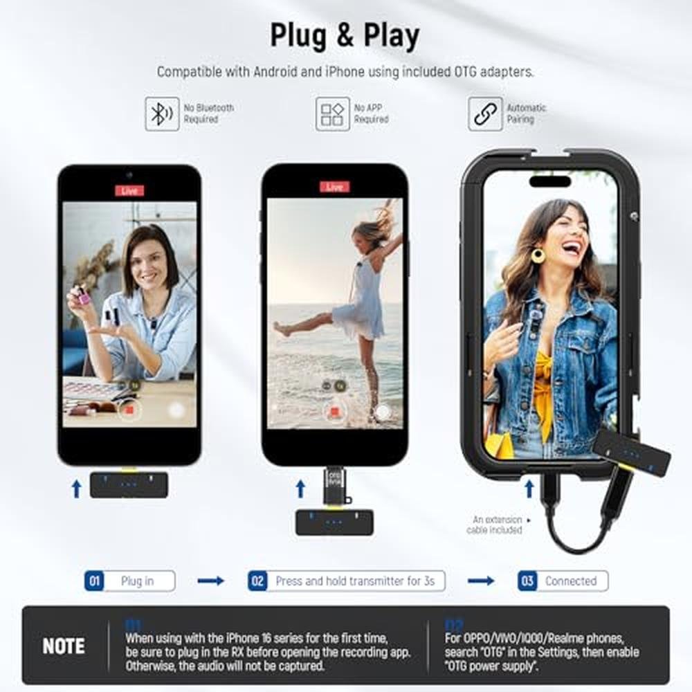 Neewer KM15: Wireless Lavalier Microphone System – In Use
