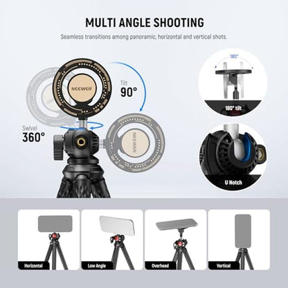 Tripod Neewer: Neewer Magnetic Flexible Phone Tripod – Close-up Detail