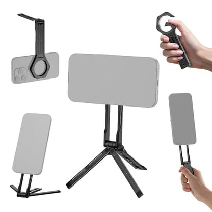 Phone Tripod Stand: Neewer Magnetic Metal Lightweight – Front View