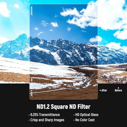 NEEWER ND1.2(4 Stops) Square ND Filter – Close-up Detail