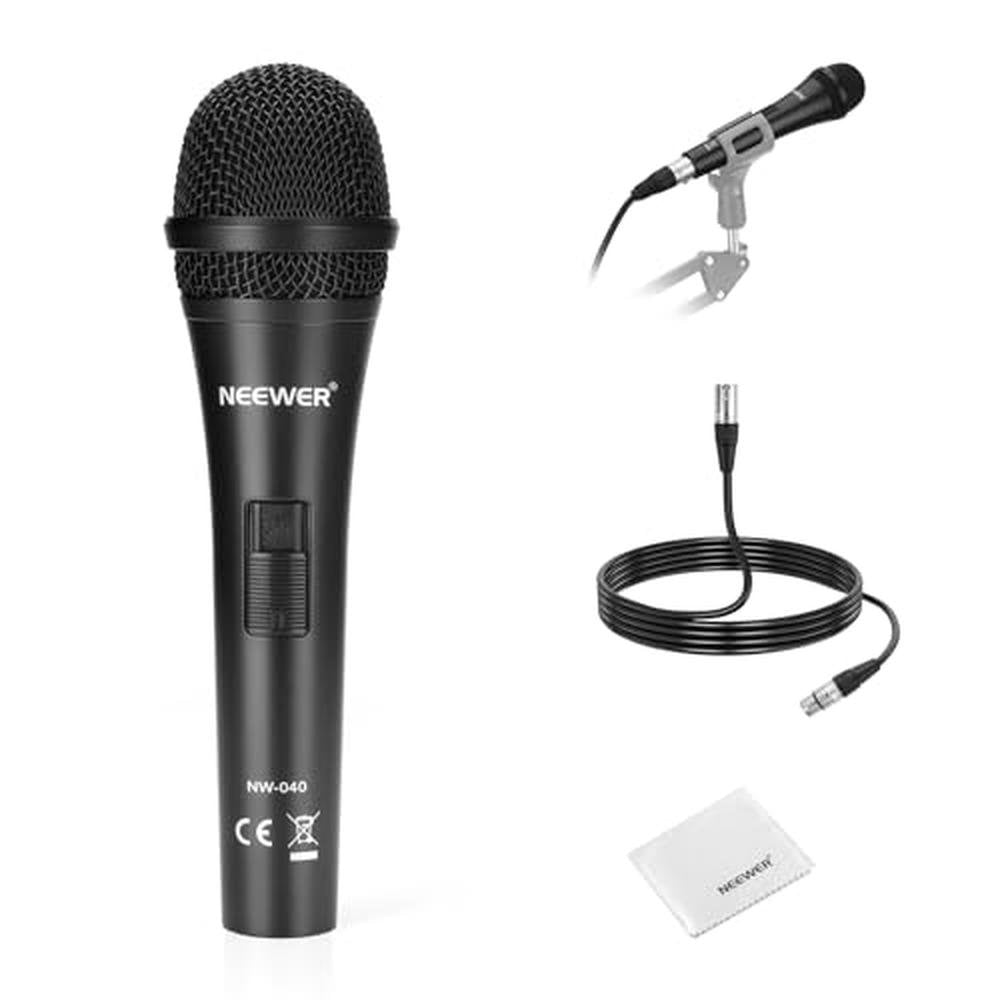Neewer NW 040: Neewer NW-040 Cardioid Dynamic Microphone – Front View