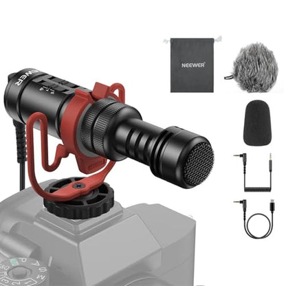NEEWER Plug & Play Vlog Microphone – Front View