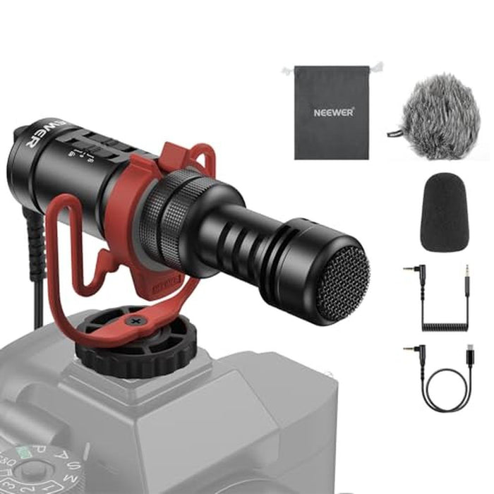 NEEWER Plug & Play Vlog Microphone – Front View