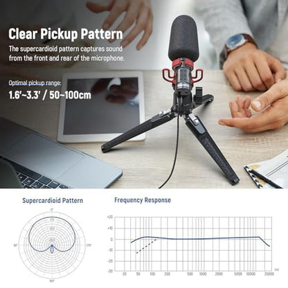 NEEWER Plug & Play Vlog Microphone – Side View