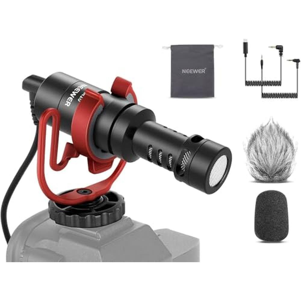 Neewer Plug: Neewer Plug & Play Vlog Microphone – Front View