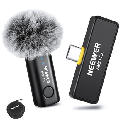 Neewer Lavalier: Neewer Wireless Lavalier Microphone System – Front View