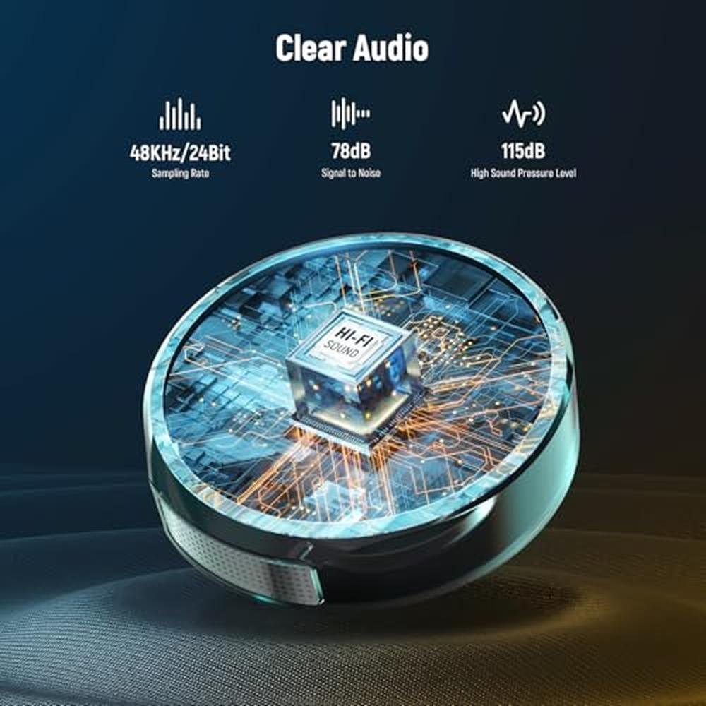 Neewer Lavalier: Neewer Wireless Lavalier Microphone System – Side View