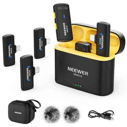 Neewer Wireless Lavalier Microphone System – Front View