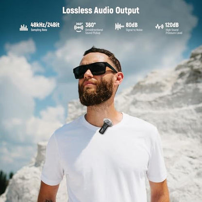 Neewer Wireless Lavalier Microphone System – Close-up Detail