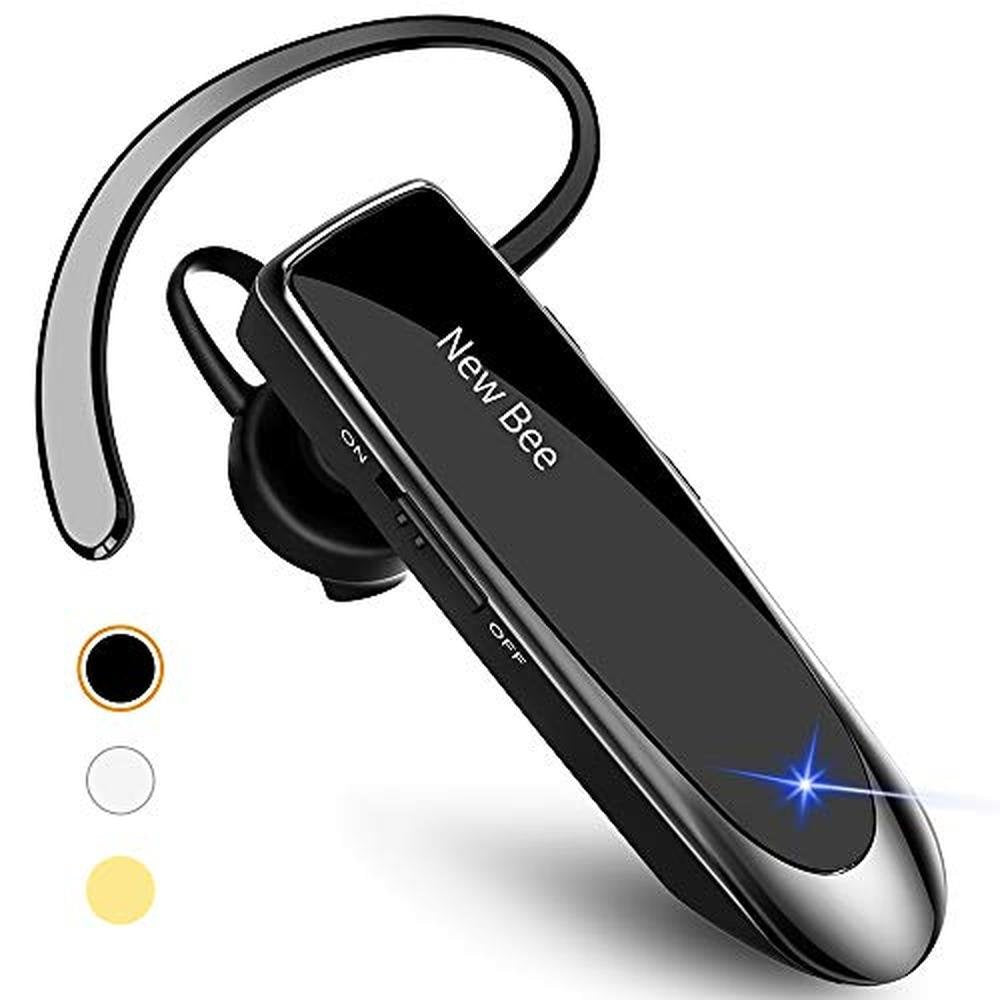 Headset Bee: New Bee Bluetooth Earpiece V5.0 Wireless – Front View