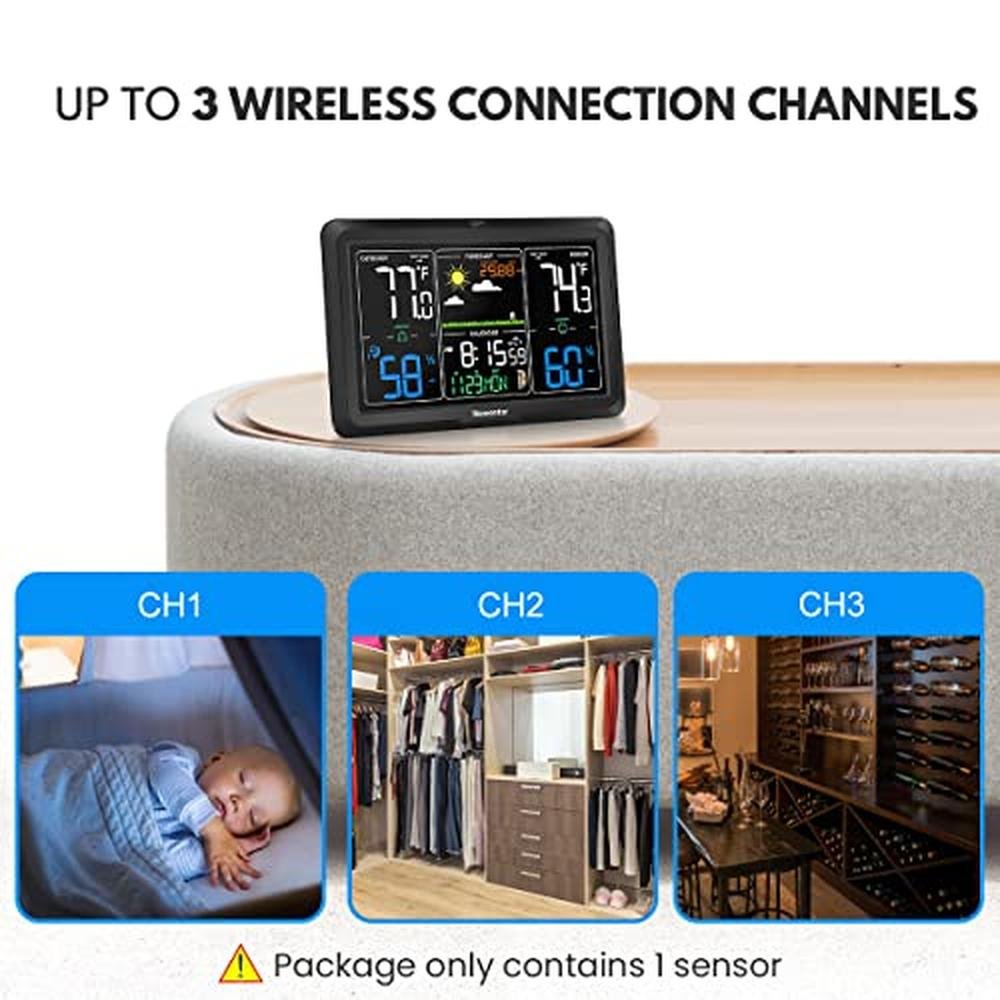 Weather Station: Newentor Wireless Indoor Outdoor – In Use