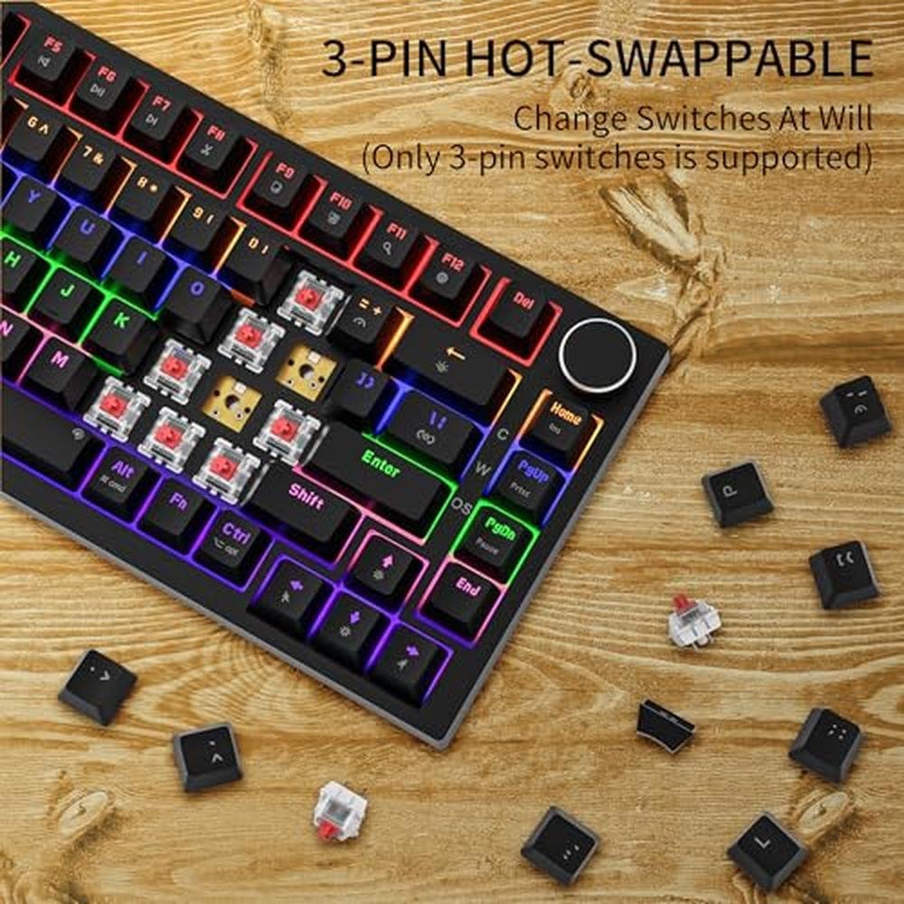 Mechanical Keyboard: Newmen GM326 75% Compact Hot Swappable – Close-up Detail