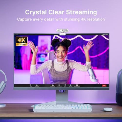 Streaming NexiGo: NexiGo N660P Pro 4K Webcam with – Side View