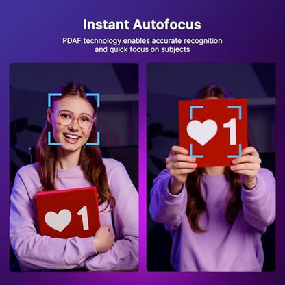 NexiGo N680E Pro 4K Webcam: Advanced PDAF Autofocus – Close-up Detail