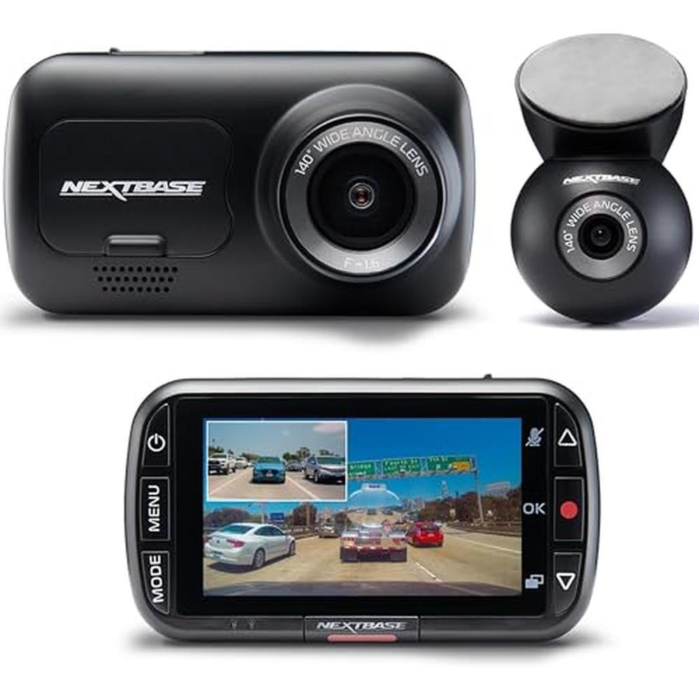 Nextbase 320XR 1080p Dash Cam with Parking Mode & Rear – Front View