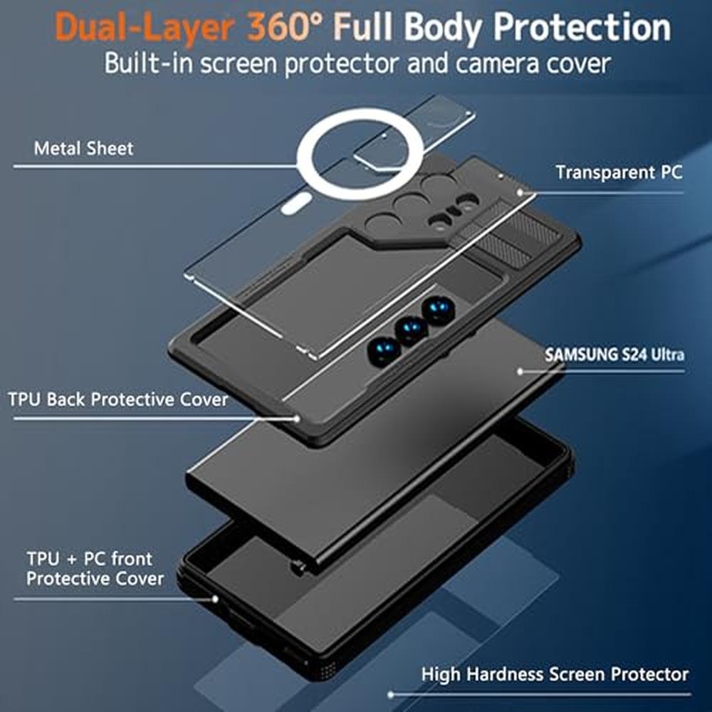 Case S24 Ultra: NINKI Compatible with Magsafe Case – Close-up Detail