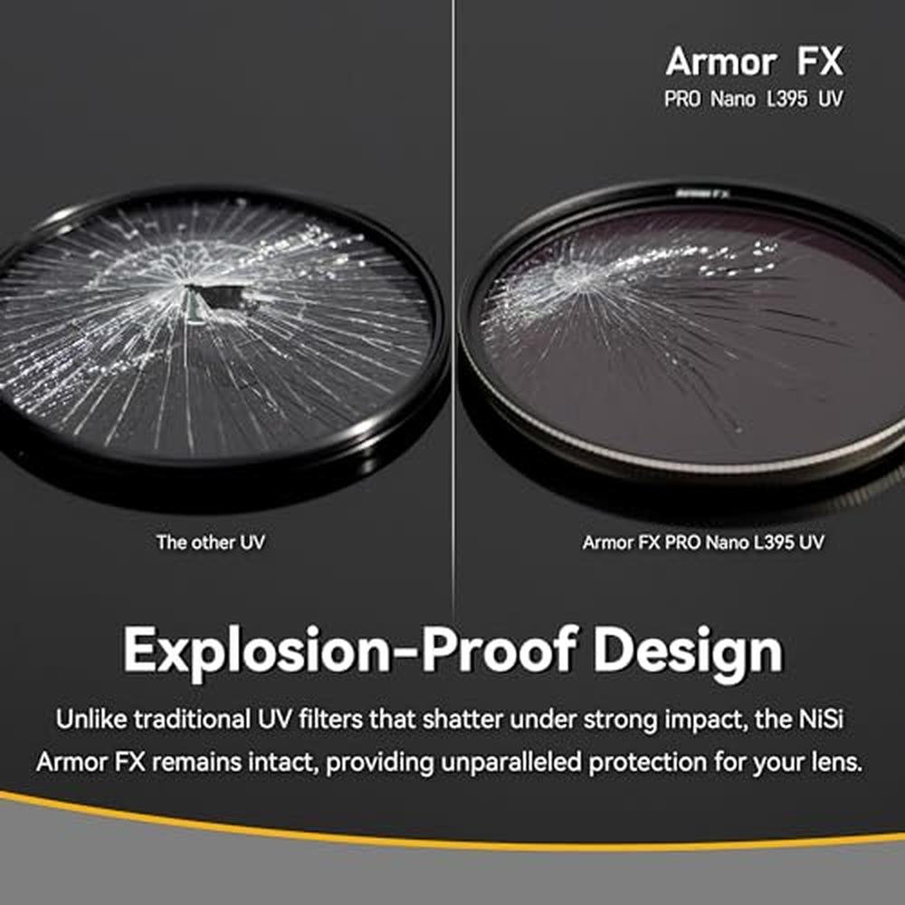 NiSi: 62mm Armor FX PRO Nano L395 UV – Close-up Detail