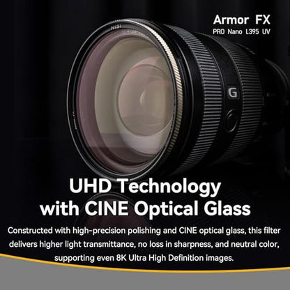 NiSi: 62mm Armor FX PRO Nano L395 UV – Packaging