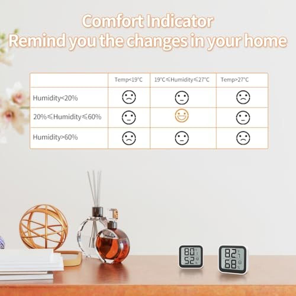 Room Noklead: NOKLEAD Thermometer Humidity Meter – In Use