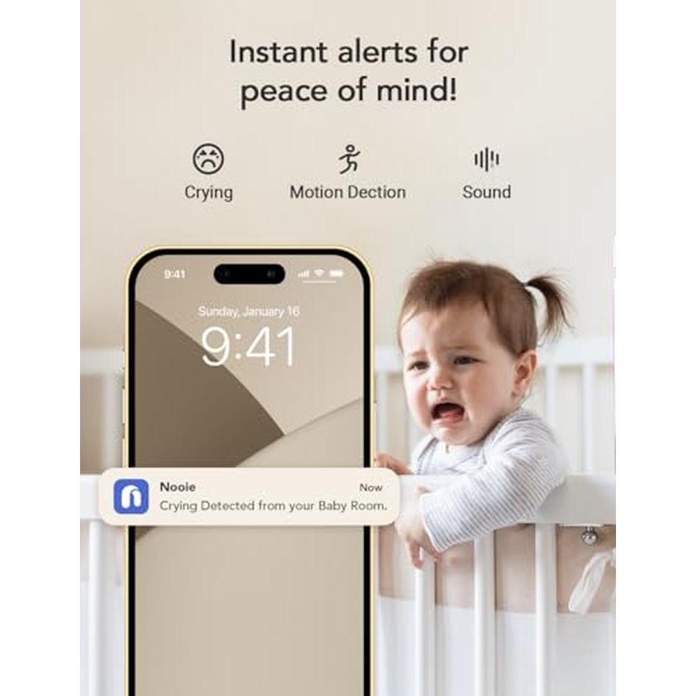 Nooie 2K Smart WiFi Baby Monitor – In Use