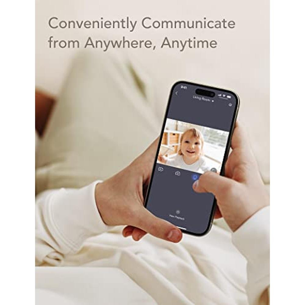 Baby Detection: Nooie Baby Monitor with Crying Detection – Close-up Detail