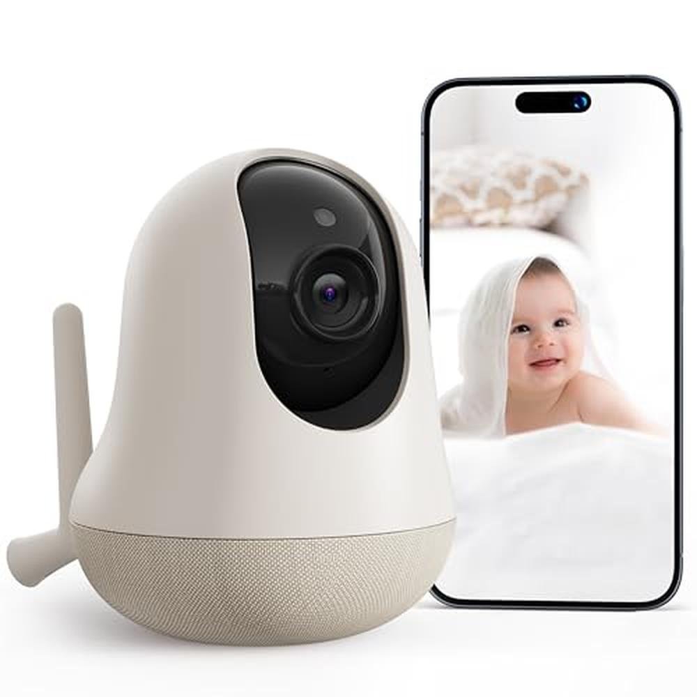Baby Monitor: Nooie Upgrade 5G WiFi Smartphone 2K Baby – Front View
