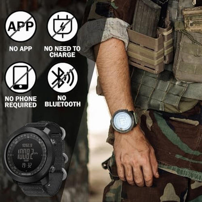 North Edge: Apache 46mm Digital Sports Watch – Close-up Detail