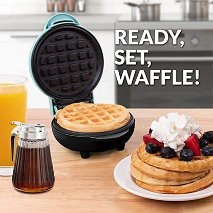 Nostalgia MyMini: Premium 5-Inch Electric Waffle Maker – Side View