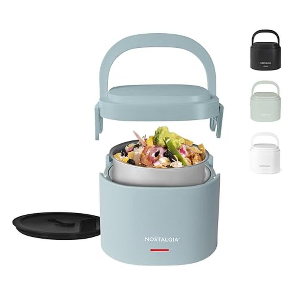 Nostalgia Portable: 20-Ounce Electric Heated Lunch Box – Front View