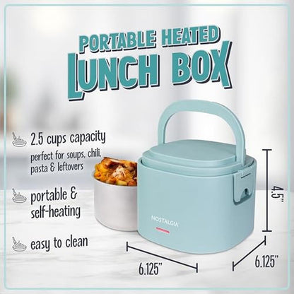 Nostalgia Portable: 20-Ounce Electric Heated Lunch Box – Side View