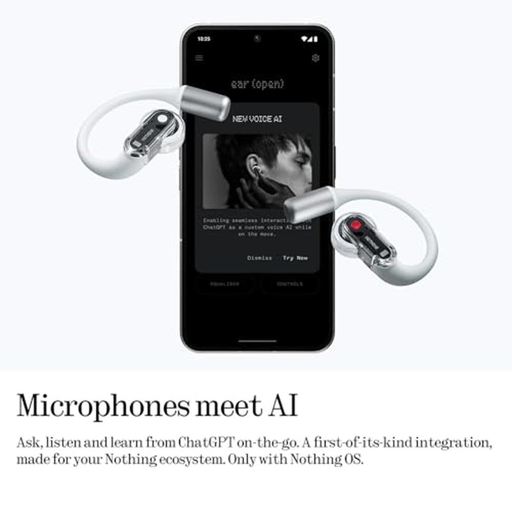 Ear Open: Nothing Ear Open Ultra-Light Open-Ear Headphones – In Use