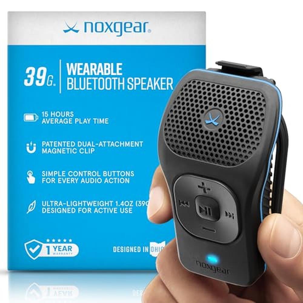 Wearable Bluetooth Speaker: Noxgear 39g Magnetic Mini – Front View