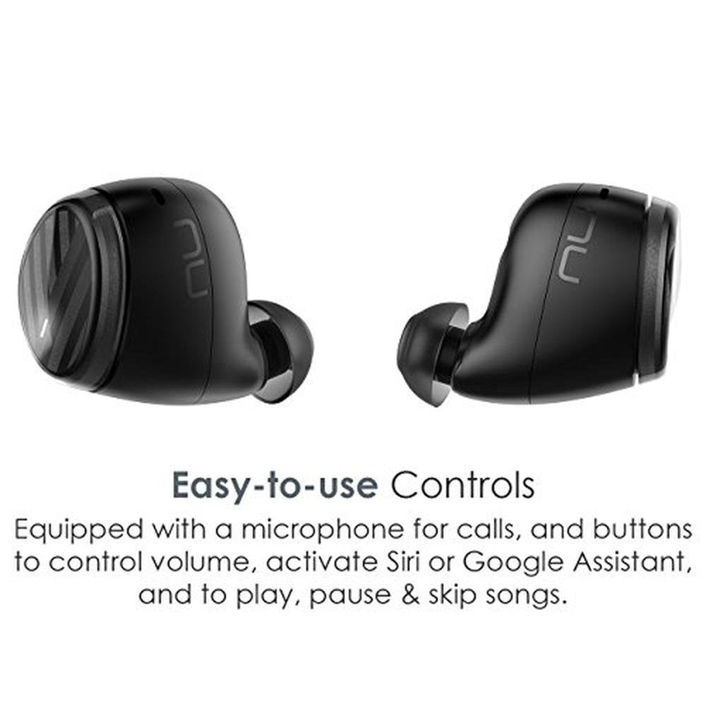 Black Nuforce BeFree5: Optoma Be Free5 Truly Wireless – Side View