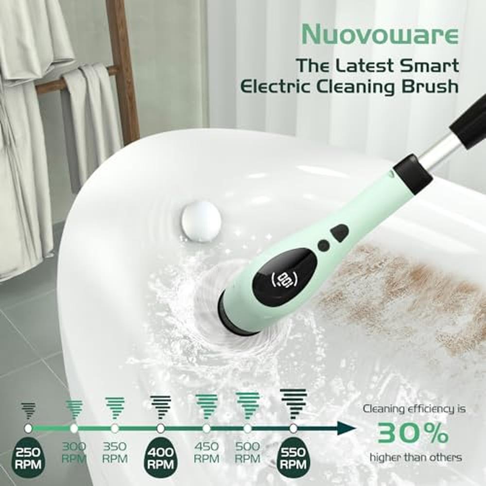 Electric Brush: Nuovoware Electric Spin Scrubber Cordless – Side View