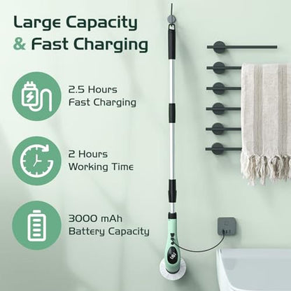 Electric Brush: Nuovoware Electric Spin Scrubber Cordless – Close-up Detail