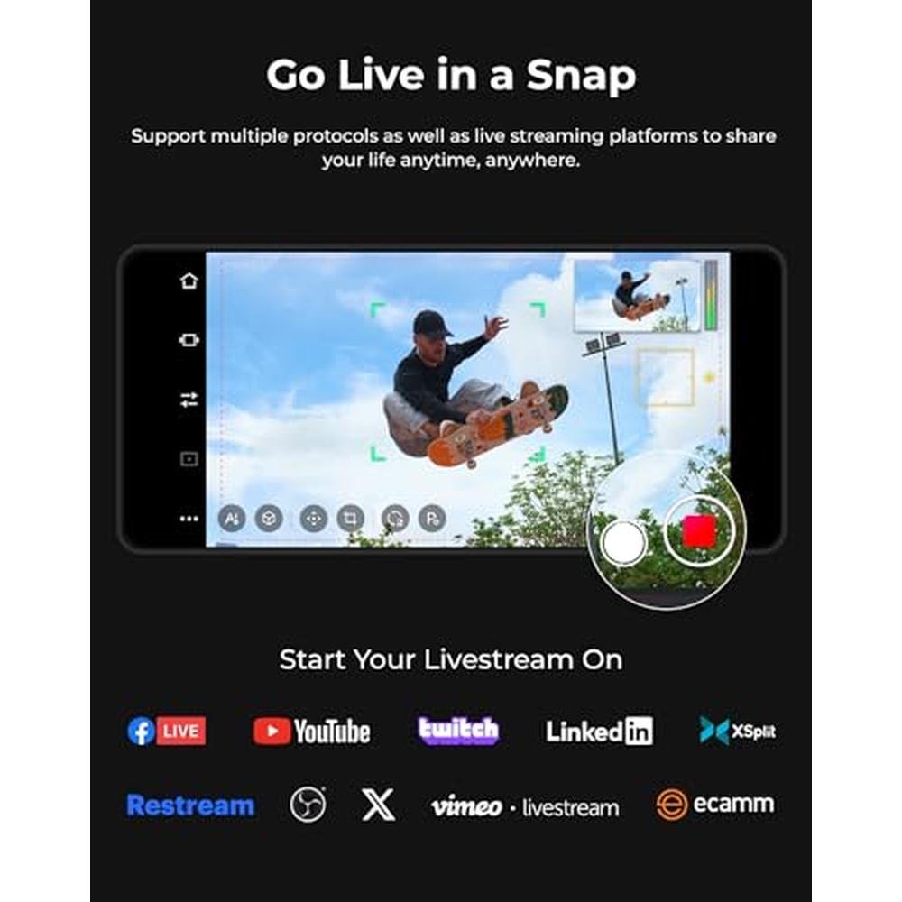 Camera Obsbot: OBSBOT Tail Air NDI Streaming Camera 4K AI – Close-up Detail