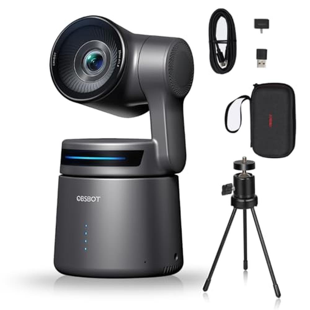 OBSBOT Tail AIR: 4K AI-Powered PTZ Camera – Front View