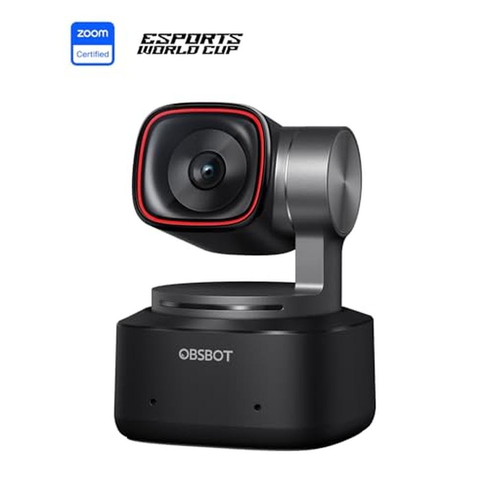 Webcam Control: OBSBOT Tiny 2 4K Voice Control PTZ AI – Side View