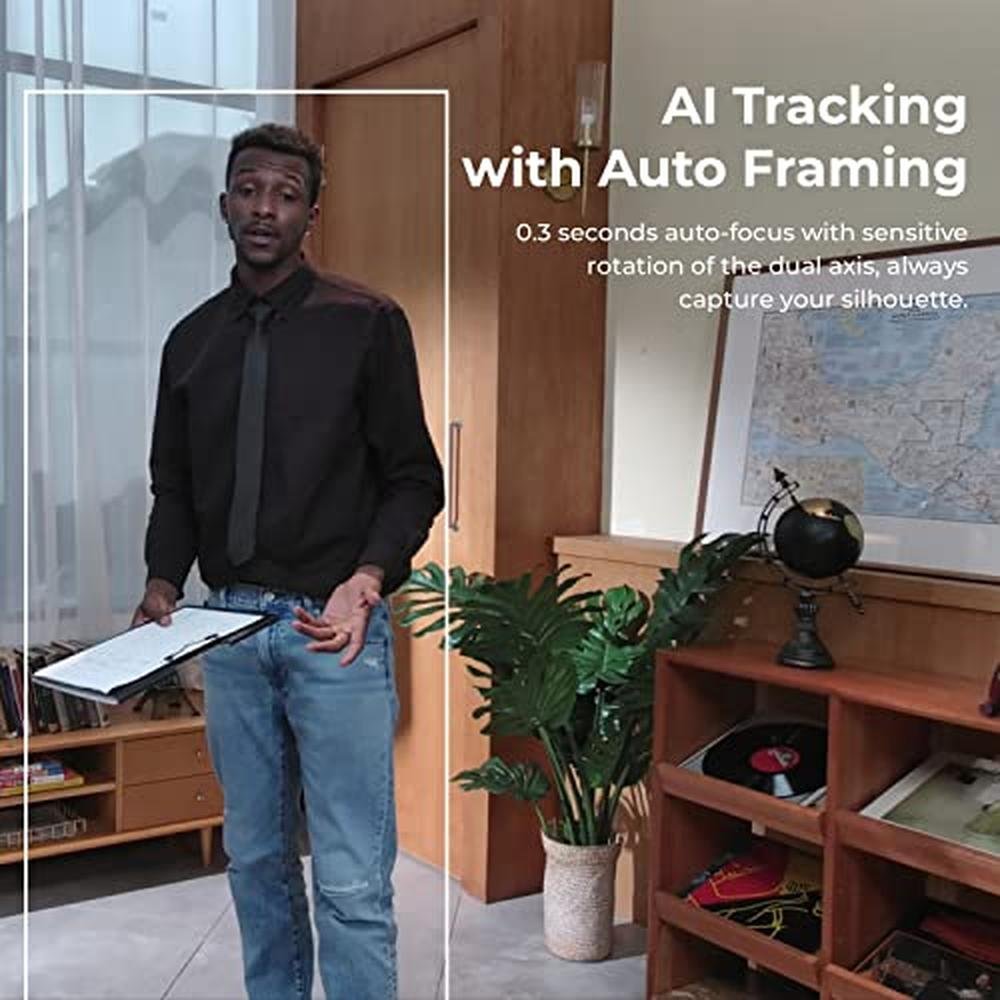 OBSBOT Tiny PTZ 4K Webcam: AI Powered Framing & Autofocus – Close-up Detail
