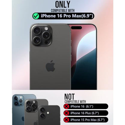 iPhone 16 Pro Max Case: OCASE Wallet Case PU Leather Flip – Side View
