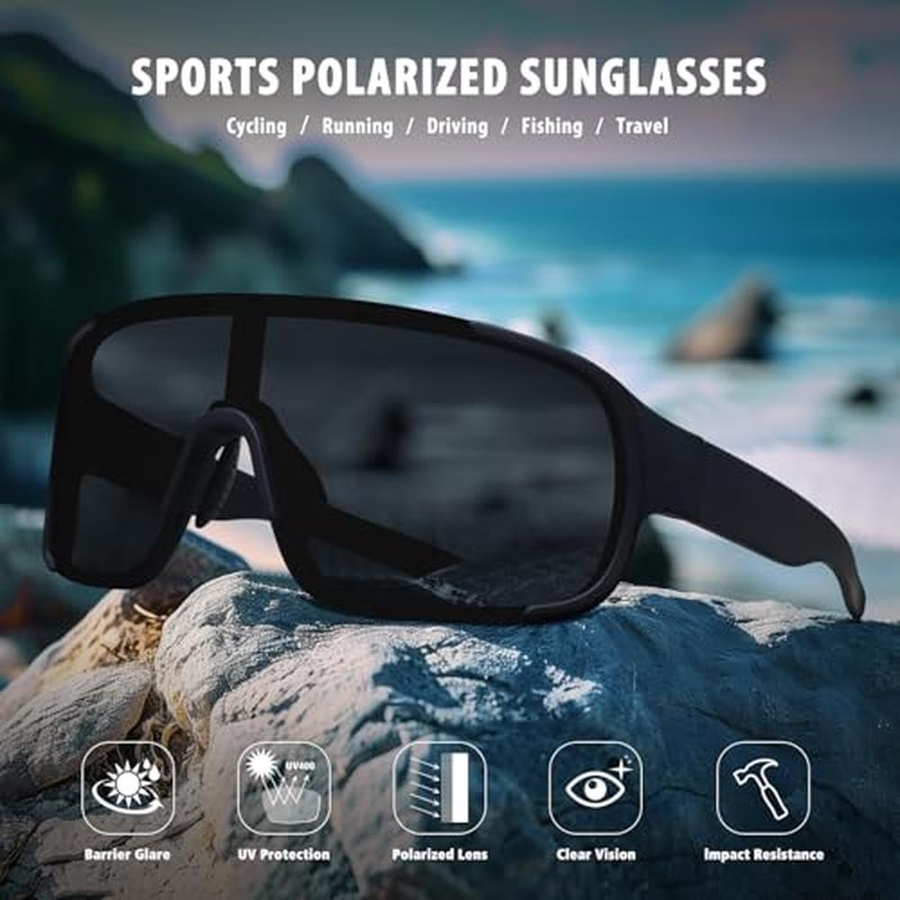 Ofwin Polarized Sunglasses: Ofwin Cycling Sports Sunglasses – Close-up Detail
